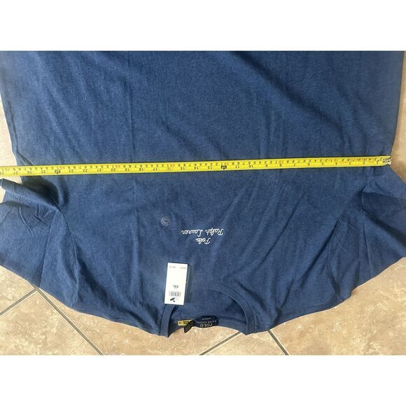 NWT Polo Ralph Lauren XXL 2XL Basic Cotton Logo Tee T Shirt Blue Classic Fit - Picture 8 of 8
